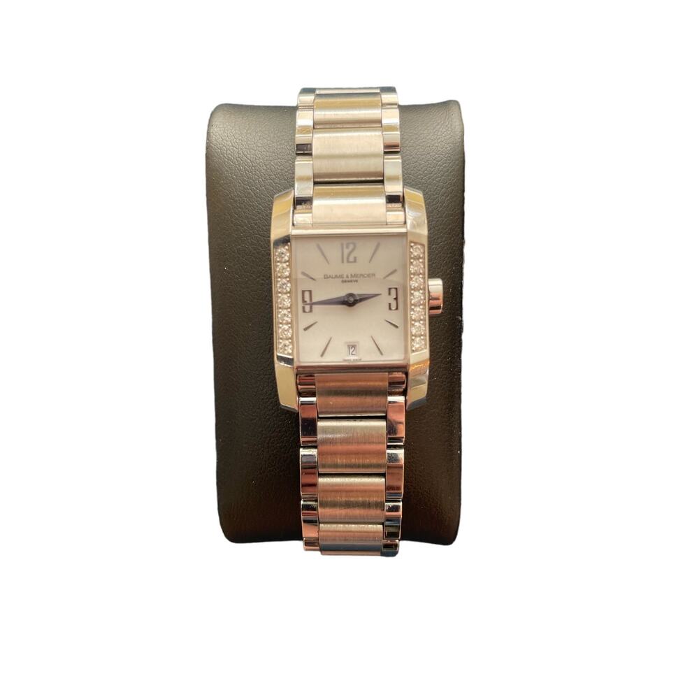 EUC Baume & Mercier Ladies Hampton Diamond Accented Watch